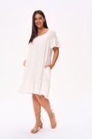 Sukienka Moss Plus Size Ecru