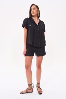 Szorty Damskie Tassel BS Czarny
