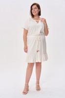 Sukienka Alicante Plus Size Ecru