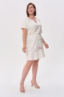 Sukienka Alicante Plus Size Ecru