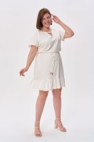 Sukienka Alicante Plus Size Ecru