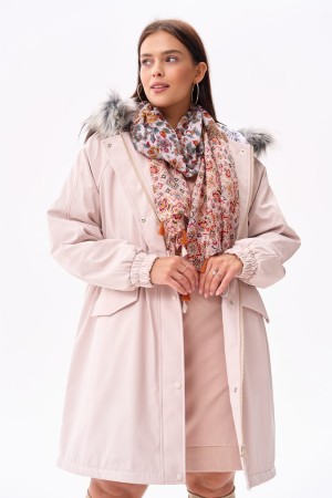 Kurtka Damska Sharona Plus Size Jasny Beż