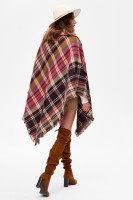 Ponczo Damskie AW24 #9 BS Krata