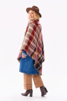 Ponczo Damskie AW24 #9 BS Krata