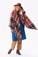 Ponczo Damskie AW24 #9 BS Krata