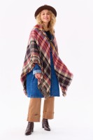 Ponczo Damskie AW24 #9 BS Krata
