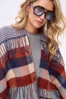 Ponczo Damskie AW24 #11 BS Krata Pepitka