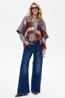 Ponczo Damskie AW24 #11 BS Krata Pepitka