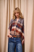 Ponczo Damskie AW24 #11 BS Krata Pepitka