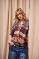 Ponczo Damskie AW24 #11 BS Krata Pepitka