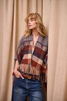 Ponczo Damskie AW24 #11 BS Krata Pepitka