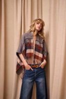 Ponczo Damskie AW24 #11 BS Krata Pepitka