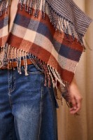 Ponczo Damskie AW24 #11 BS Krata Pepitka
