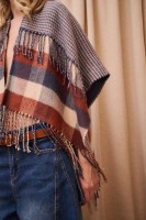 Ponczo Damskie AW24 #11 BS Krata Pepitka
