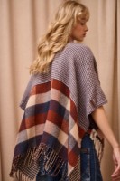 Ponczo Damskie AW24 #11 BS Krata Pepitka