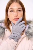 Rękawiczki Damskie AW24 #2 BS Szary Melanż