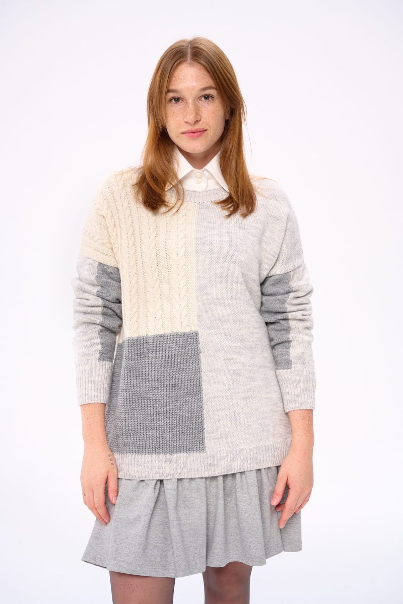 Sweter Damski Hardin Jasny Szary