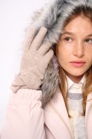 Rękawiczki Damskie AW24 #2 BS Beż Melanż