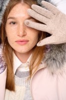 Rękawiczki Damskie AW24 #2 BS Beż Melanż
