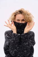 Sweter Damski Tris Czarny Melanż