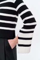 Sweter Damski Taya Black / Ecru